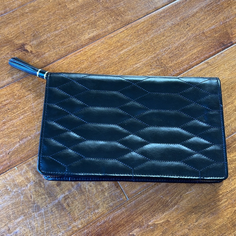 Refined leather Bony Levy jewelry travel case
